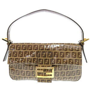 Fendi Zucchino Maa Bucket canvas brown handbag
